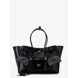 Carry All Bel Air leather shoulder bag with croco effect