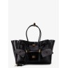 Carry All Bel Air leather shoulder bag with croco effect