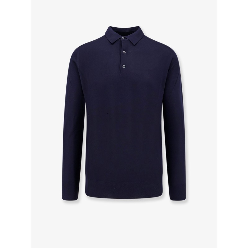 Virgin wool polo shirt