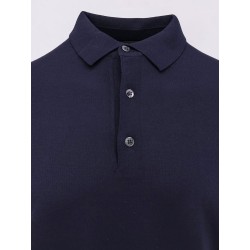 Virgin wool polo shirt