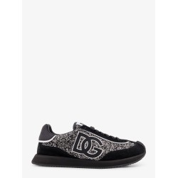 DG Cushion low-top wool sneakers with suede inserts
