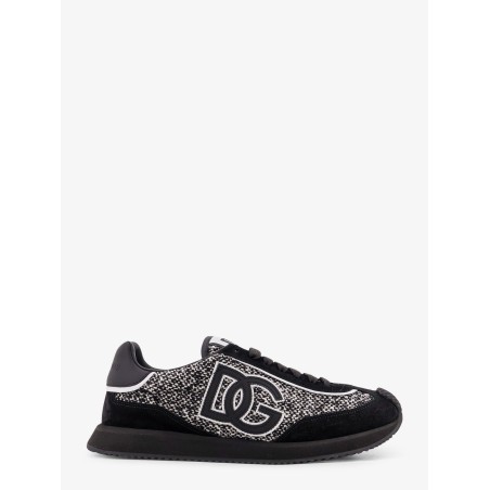 DG Cushion low-top wool sneakers with suede inserts