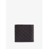 Triomphe coated canvas and leather bifold wallet