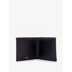 Triomphe coated canvas and leather bifold wallet