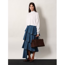 Suede Hand Tote bag