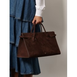 Suede Hand Tote bag