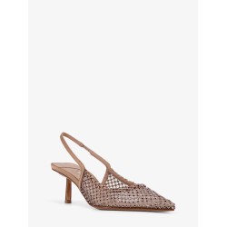 Gilda certified nylon and rhinestones slingback pumps