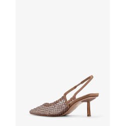 Gilda certified nylon and rhinestones slingback pumps