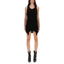 DRESS WITH GARTER DETAIL