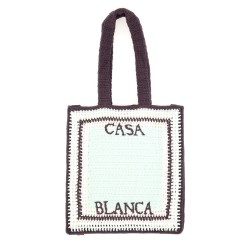CROCHET BAG WITH LOGO