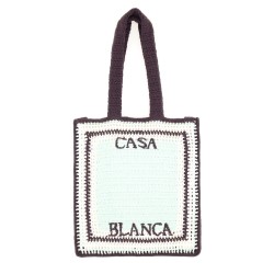 CROCHET BAG WITH LOGO