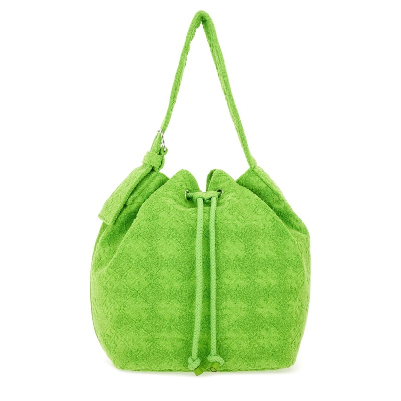 OVERSIZED "T MONOGRAM" BUCKET BAG