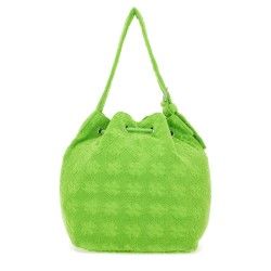 OVERSIZED "T MONOGRAM" BUCKET BAG