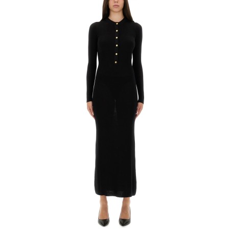 WOOL DRESS WITH BUTTONS