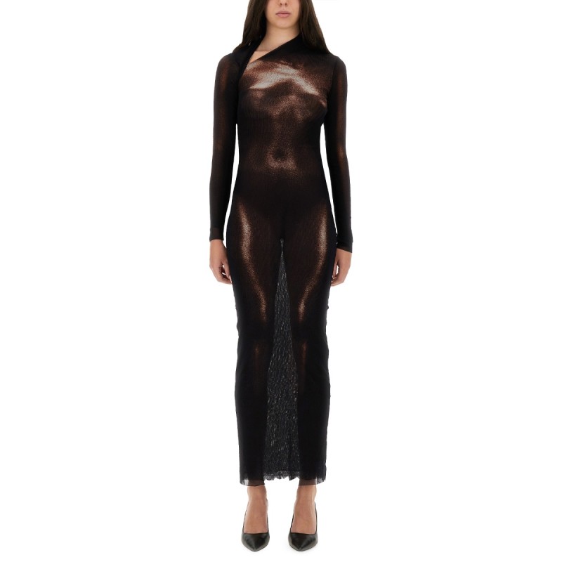 "BODY DUST" PRINT DRESS