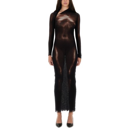 "BODY DUST" PRINT DRESS