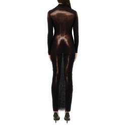 "BODY DUST" PRINT DRESS