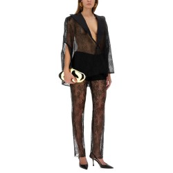 BLAZER-INSPIRED LACE CAPE