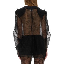 BLAZER-INSPIRED LACE CAPE