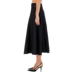 "DE-NÎMES TRIANGLE" DENIM SKIRT