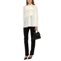 SILK SHIRT WITH SCARF