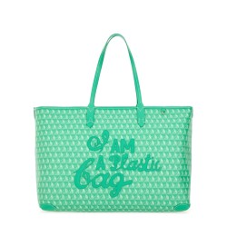 TOTE BAG WITH "I AM A PLASTIC BAG" PATTERN