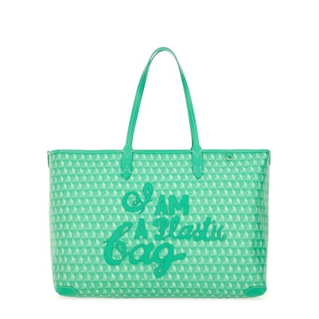 TOTE BAG WITH "I AM A PLASTIC BAG" PATTERN