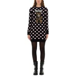 POLKA DOT DRESS WITH LOGO