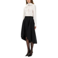 COTTON POPLIN JACQUARD SHIRT