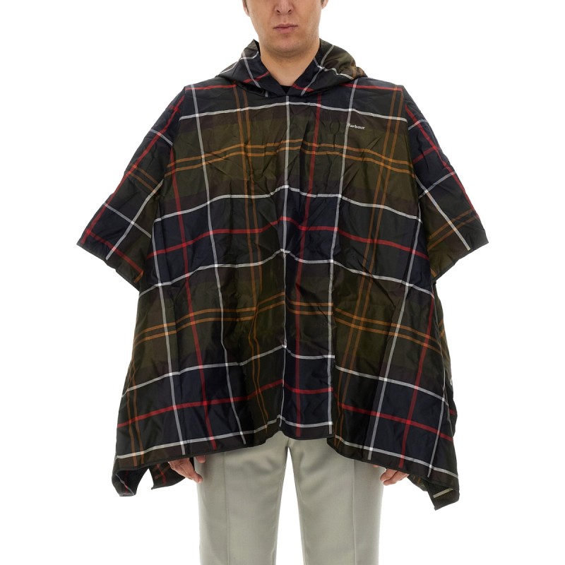 PONCHO CON MOTIVO TARTAN