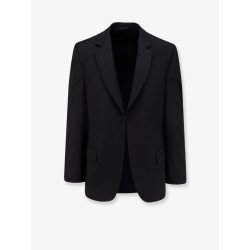 Wool blazer with modal insert