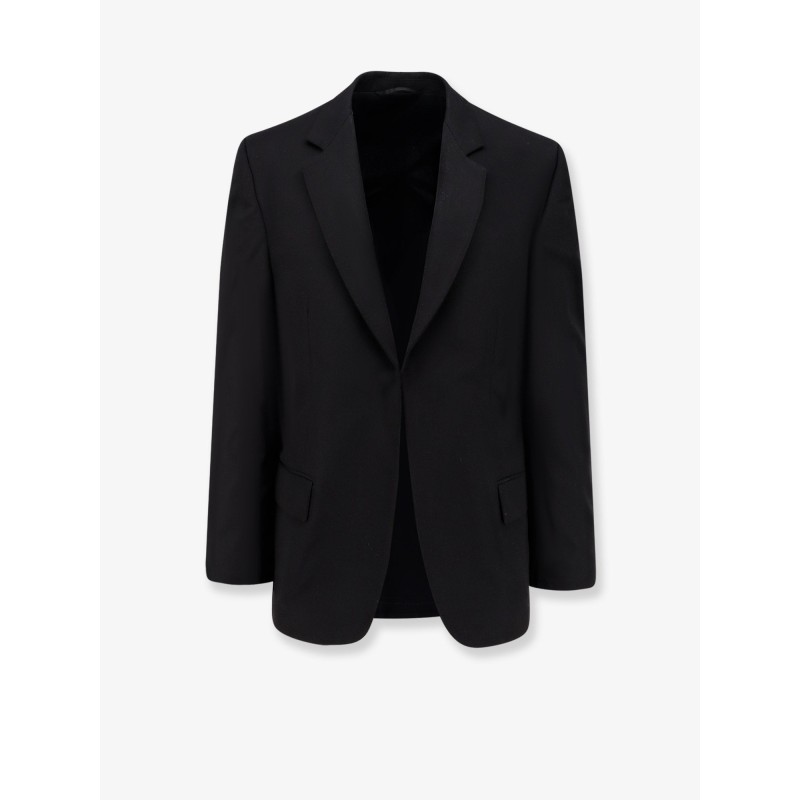 Wool blazer with modal insert