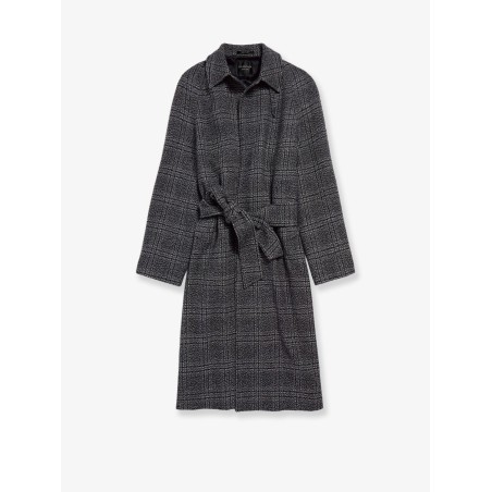 One Layer raglan wool coat