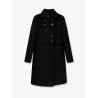 Double-breasted wool coat