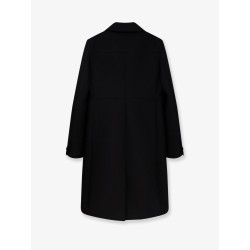 Double-breasted wool coat