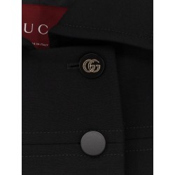 Double-breasted wool coat