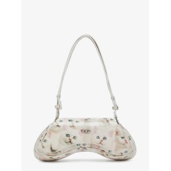 Play Crossbody patent fabric shoulder bag