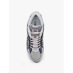 B30 Count low-top leather and mesh sneakers