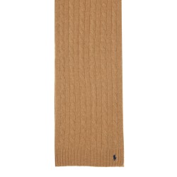 BRAIDED WOOL AND CASHMERE SCARF