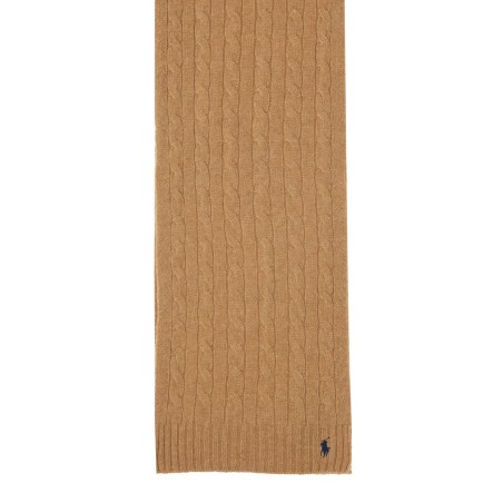 BRAIDED WOOL AND CASHMERE SCARF
