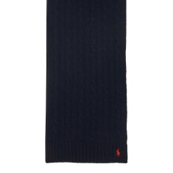 BRAIDED WOOL AND CASHMERE SCARF