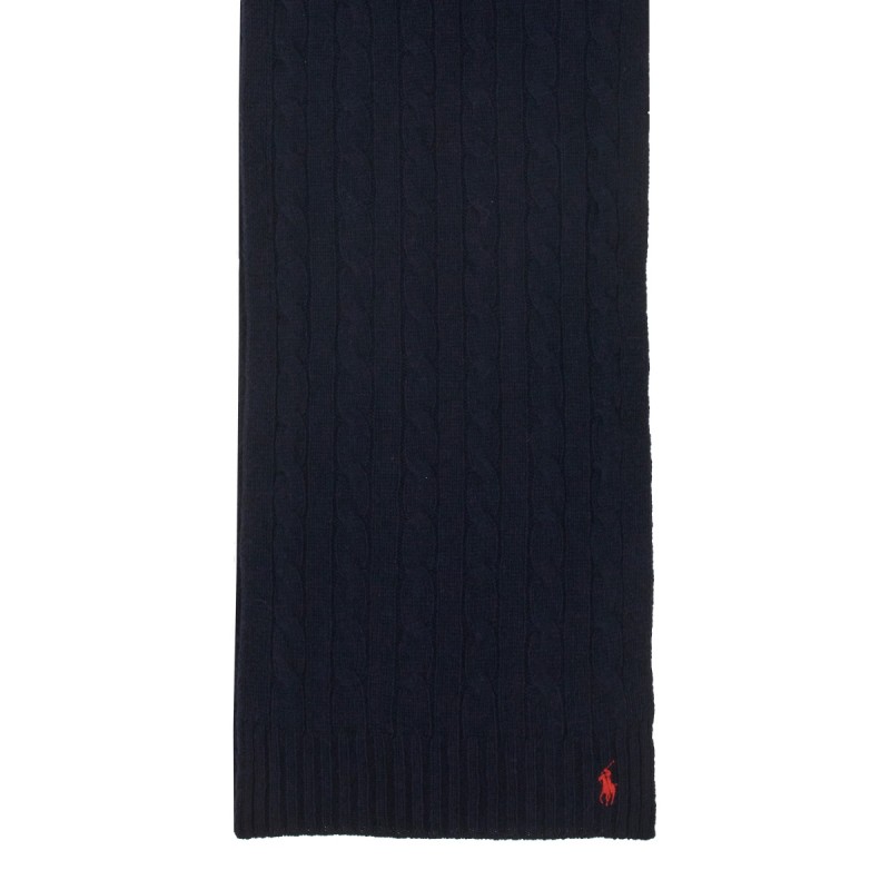 BRAIDED WOOL AND CASHMERE SCARF