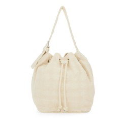 OVERSIZED "T MONOGRAM" BUCKET BAG