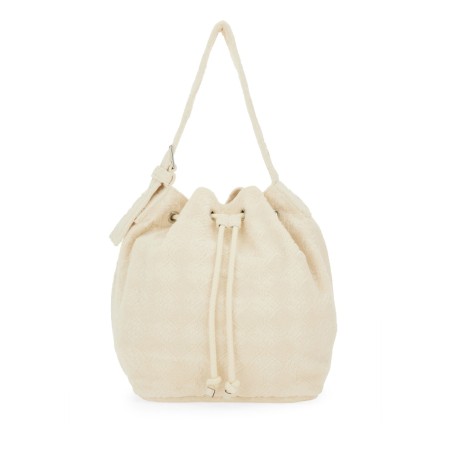 OVERSIZED "T MONOGRAM" BUCKET BAG