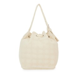 OVERSIZED "T MONOGRAM" BUCKET BAG