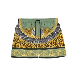 "WILD CATS" BEACH BERMUDA SHORTS