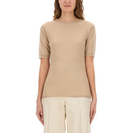 CASHMERE AND SILK KNIT T-SHIRT