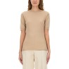 CASHMERE AND SILK KNIT T-SHIRT