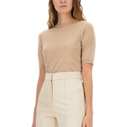 CASHMERE AND SILK KNIT T-SHIRT