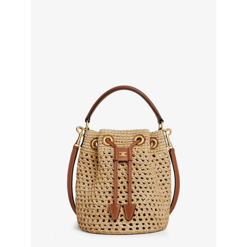 Teen Bucket Clara rafia bucket bag
